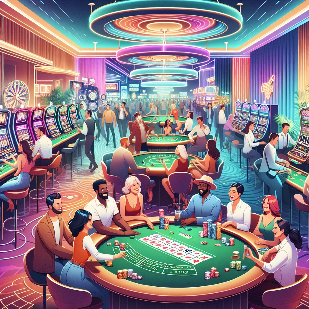 Ilustração dos jogos de cassino